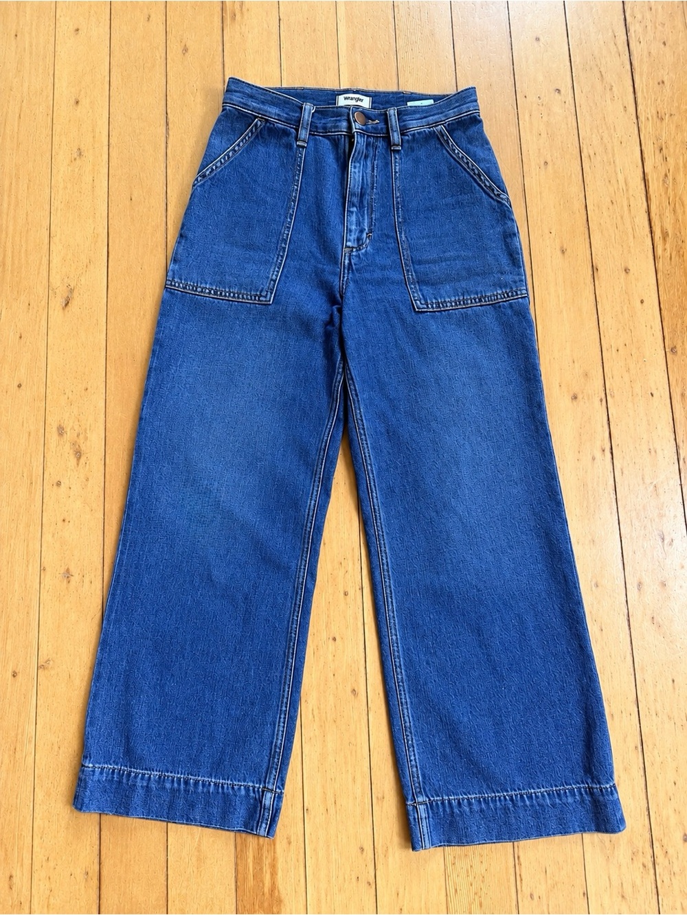 Wrangler Carpenter Wide Leg Crop Jeans utility Crop